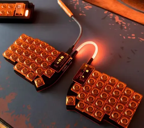 Lily58 Pro Low Profile Split Mechanical Keyboard Kit Support Hot Swap MX/choc Switch Wired/Bluetooth Wireless Split Keyboards