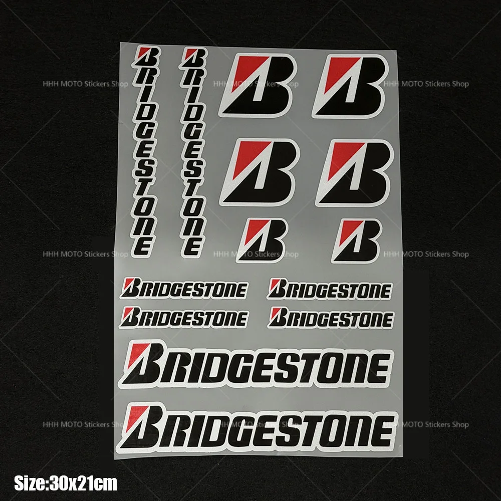 Pegatinas de Vinilo Bridgestone Universales para Moto, Coche, Parachoques, Ventana, Laptop, Pared, Decoración y Tuning Automotriz