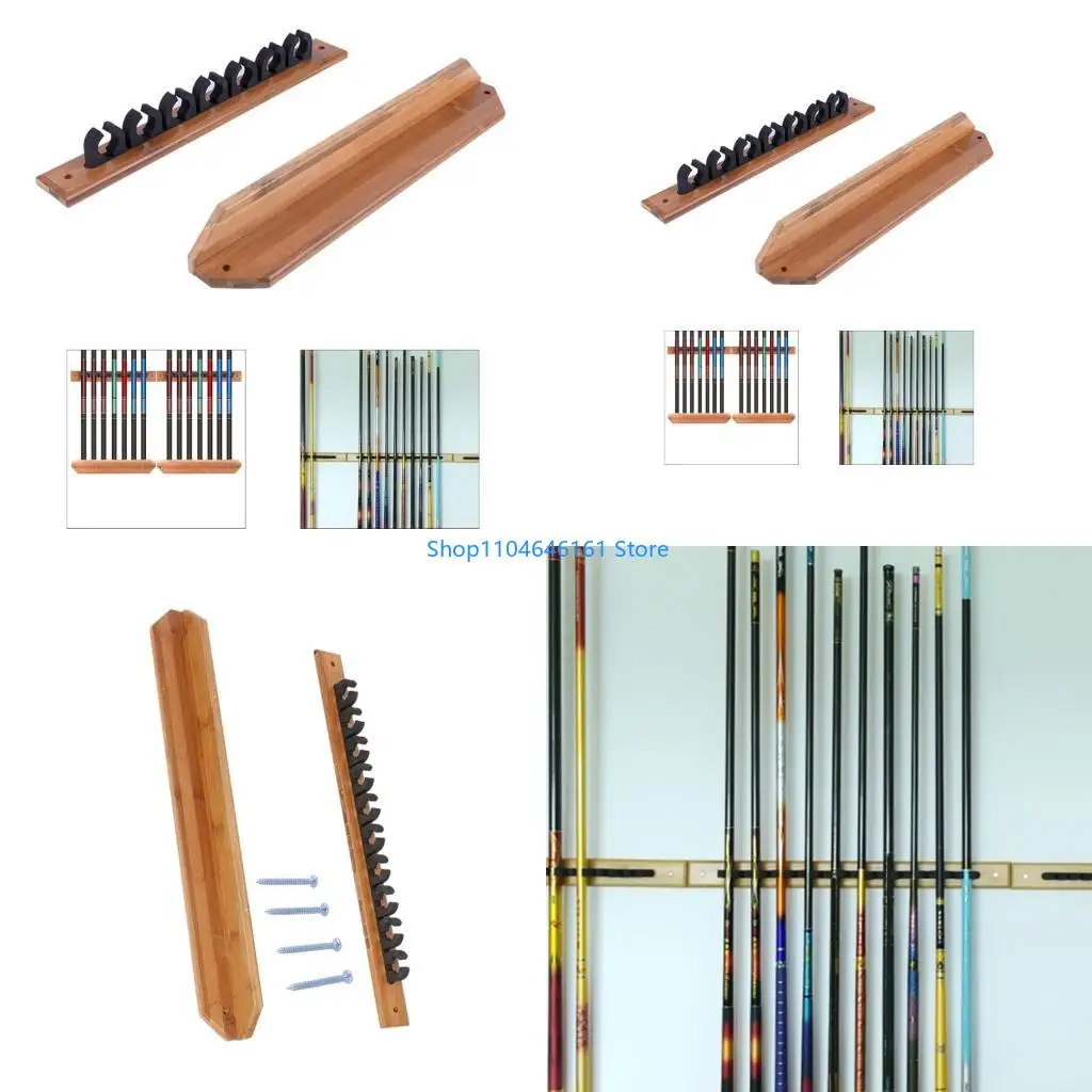 Storage Holder Fishing Poles Rack Holds 7/10 Rod Fishing Gear Equipment Organizers