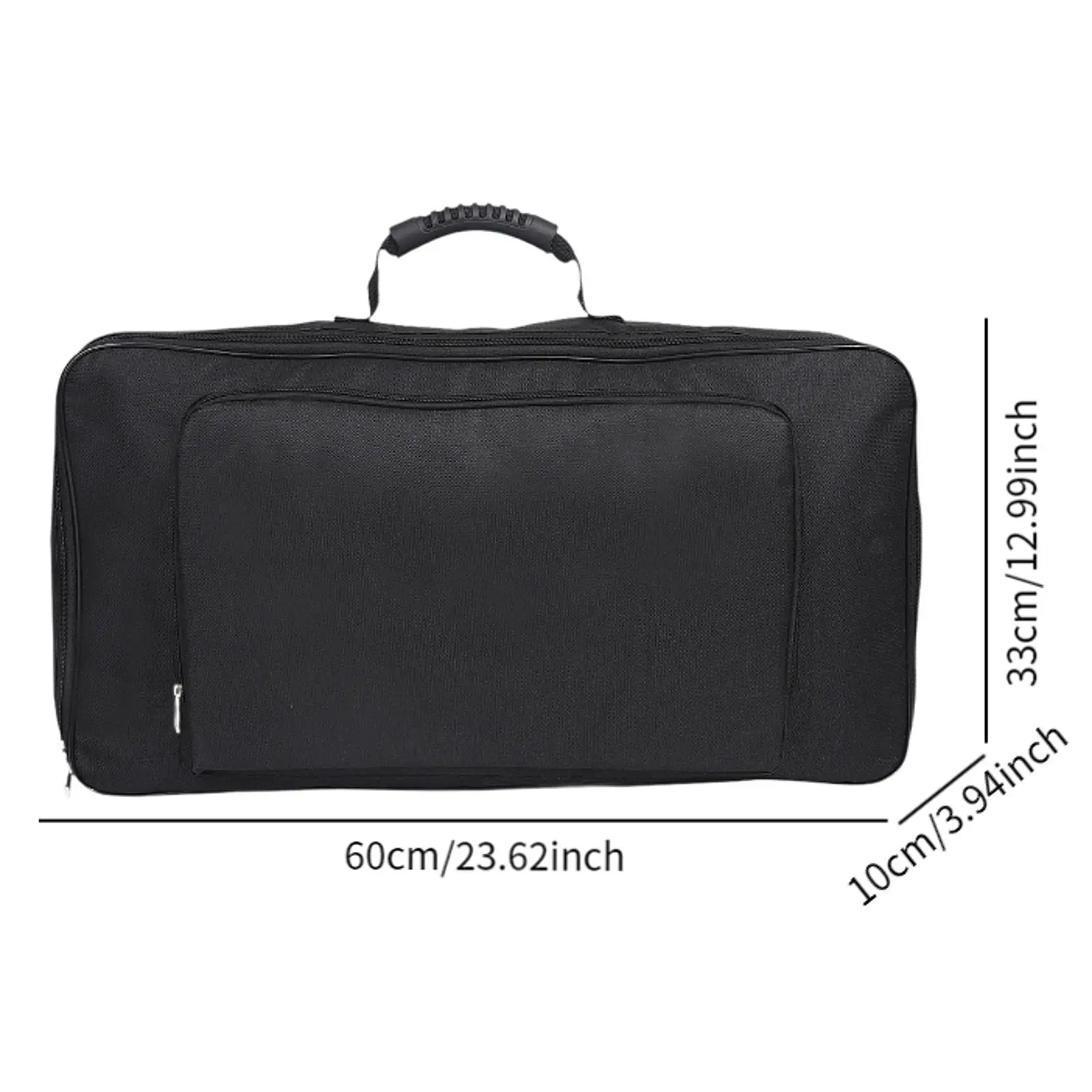 Bolsa para tablero de pedales de efectos de guitarra, bolsa para concierto, tela Oxford profesional de 23,62 pulgadas x 12,99 pulgadas