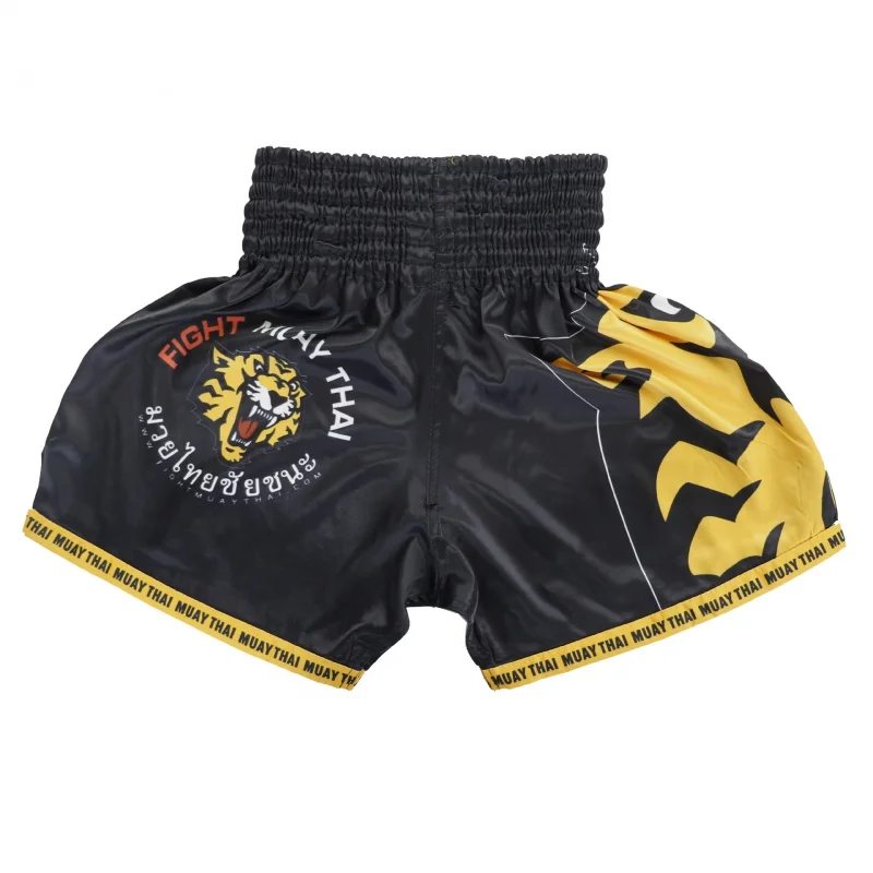 MMA Fight Sports Fitness Muay Thai Shorts Comprehensive Fighting Training Sanda Martial Arts Boxing Kicking Tiger Head