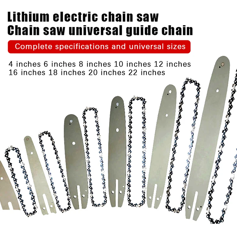 Chainsaw Chain 4-12Inch Chain Rechargeable Saw Mini Electric Chainsaw Cordless Saw Carpentry Gardening Tools Electric Wood Saw