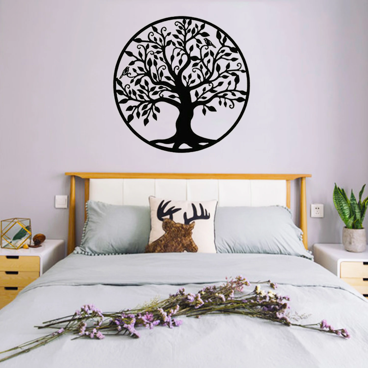 Metal Home Wall Art-Tree of Life Cozinha Decor Family Decoración Hogar Hanging Bedroom Living Room Bathroom Accessories Decor