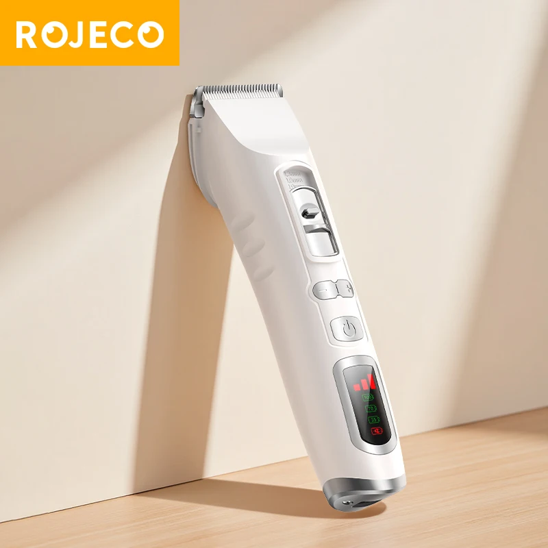

ROJECO Electric Dog Hair Clipper Professional Hair Trimmer For Dog Cat Hair Shaver Haircut Machine Rechargeable Pet Grooming Kit