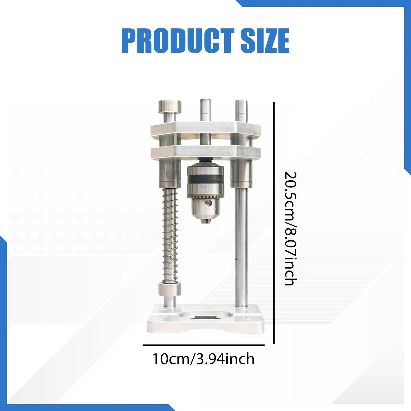 

Vertical Drill Guide Steel Accessories, Easy Installation, Heavy Duty, Portable Drilling Jig Auxiliary Tool Drill Press Adapter