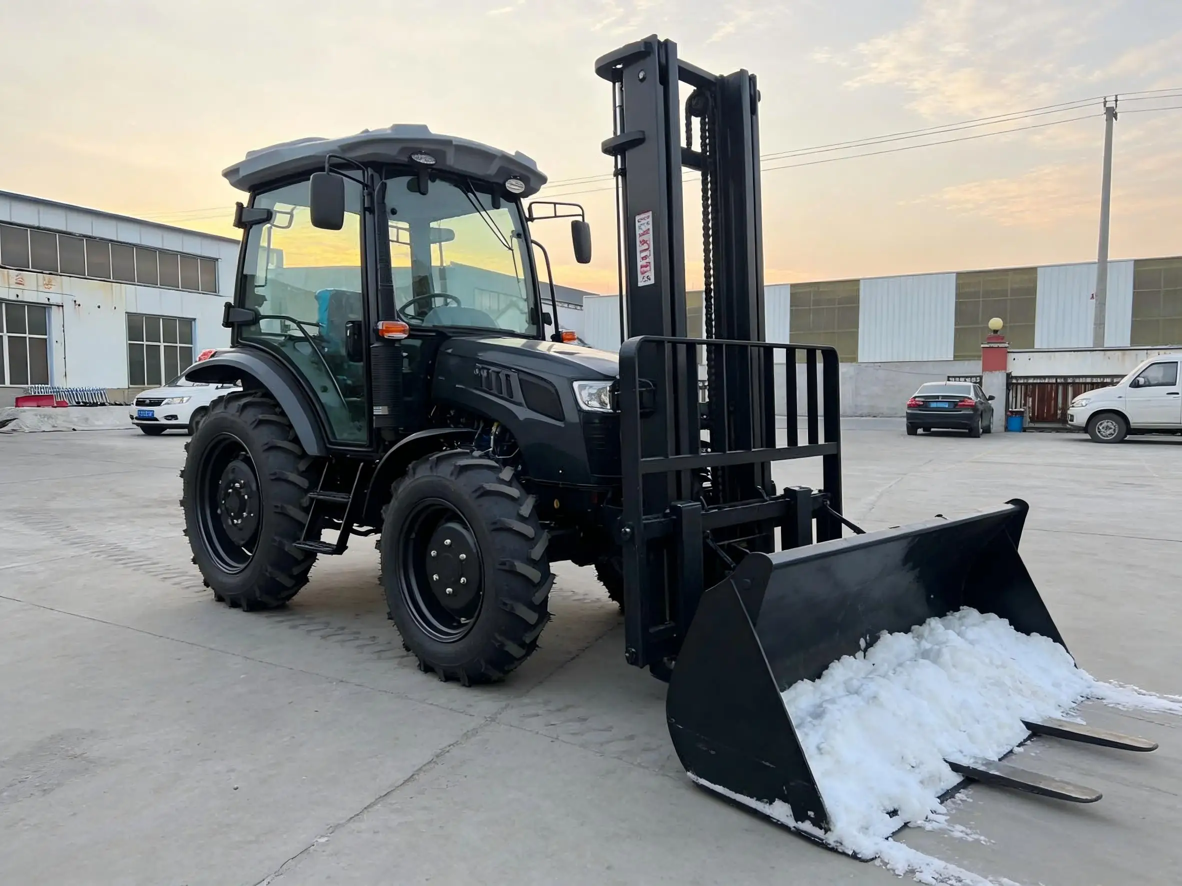 4x4 50-120 hp agricultural tractors for sale, CE certified, and compatible with various agricultural implements.