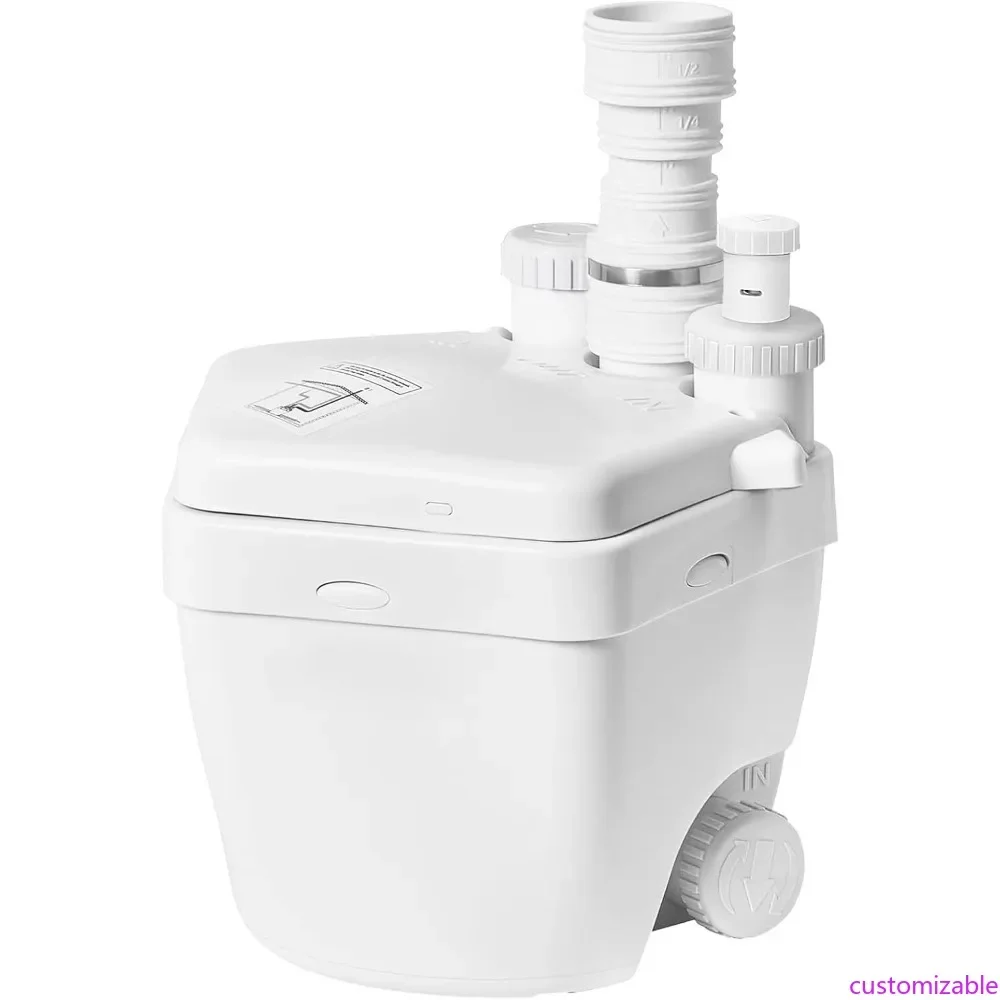 

Модернизированная версия 800W Utility Sink Pump PCB Function 1 HP Upflush до 36FT 2200GPH, канализационный насос для сточных вод с 3 входами для воды и 1 выходом