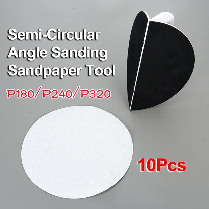 

Многофункциональный полукруглый угловой шлифовальный инструмент для наждачной бумаги, самоклеящийся 90-градусный шлифовальный инструмент для держателя шлифовальной бумаги для гипсокартона