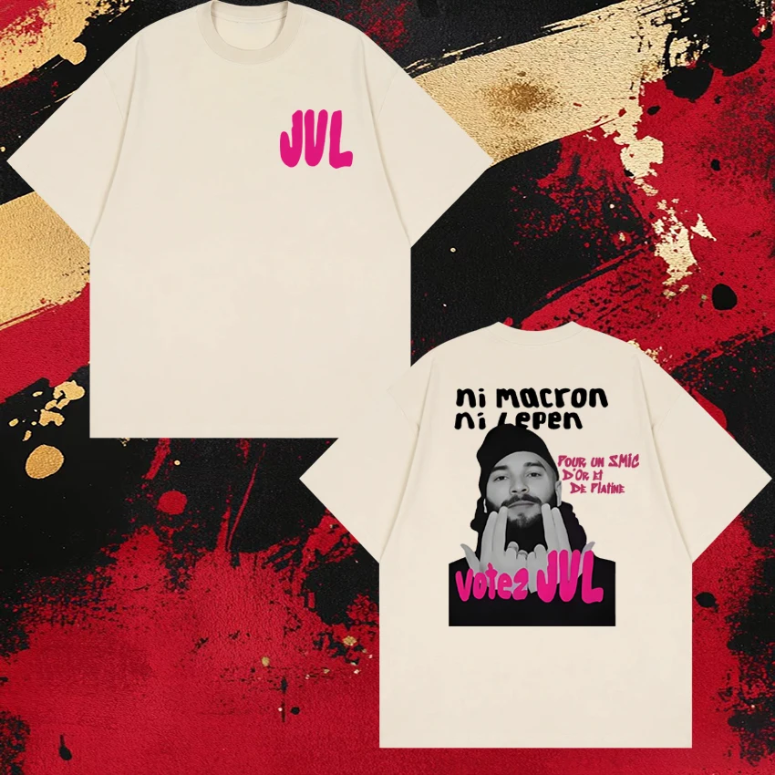 Hot French Rapper JUL Trend Y2k short sleeve T-shirts 2026 Unisex Oversized 100% Cotton Tops Men Women T shirt Men Women T shirt