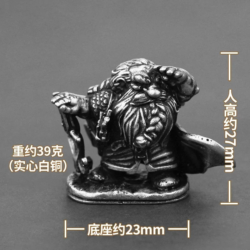 Miniatury biała miedź karzeł legion żołnierze figurki Model figurki zabawki chłopcy Cartoon metalowa lalka ozdoba akcesoria