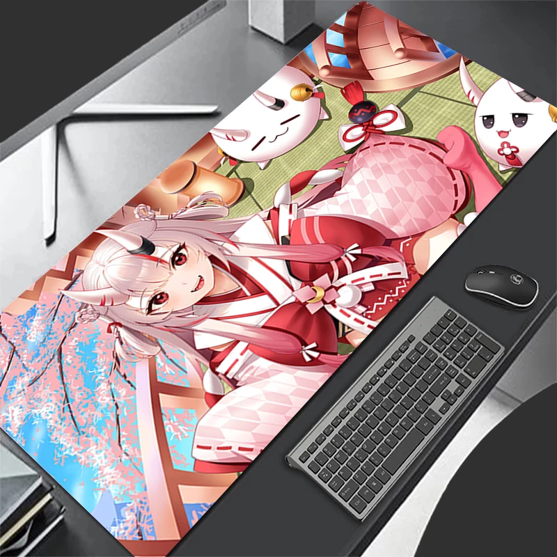 

Mousepad Computer Gaming Accessories HD Keyboard Pad Office PC Rubber Mouse Pad Decoracion Hololive Nakiri Ayame Desk Mouse Mat