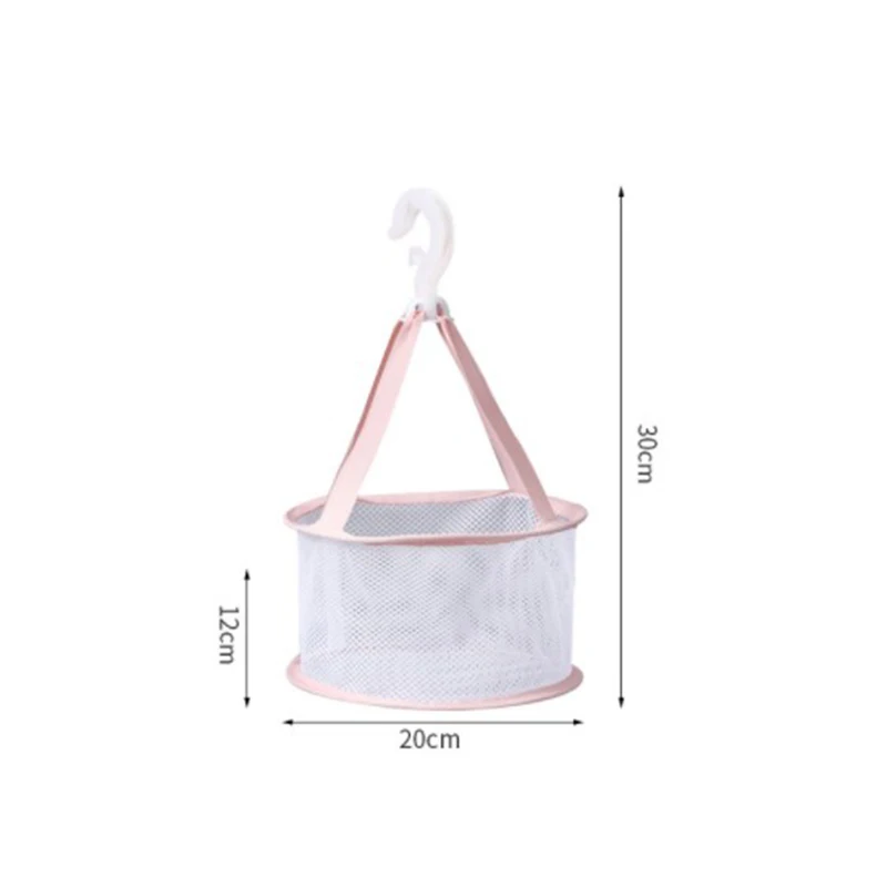 Clothes Drying Net Mini Underwear Socks Hanging Basket Dustproof Windproof Cosmetic Sponge Puff Brush Drying Net Laundry Storage