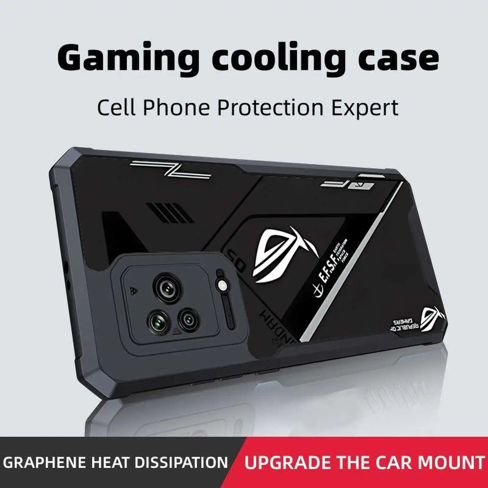 Carcasa de teléfono para Black Shark 5 4 4s Pro 5 Rs, fundas acrílicas transparentes ultrafinas duras, cubierta completa preventiva, fundas de parachoques de Airbag 1