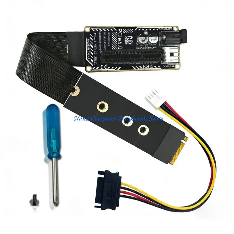 F68C M.2 M Nvme To PCIe4.0 Extension Cable Adapter Data Transfer Board