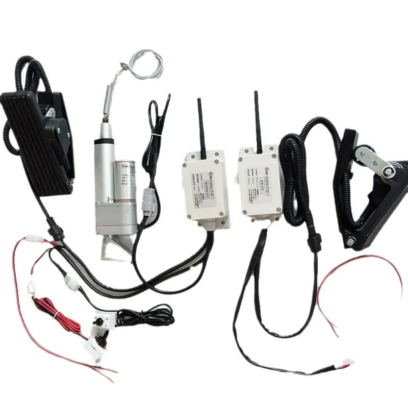 Dual Wired Wireless Crane Electronic Foot Throttle Double Foot Pedal Controller Multiple Sizes Long Short Large Small Pedal Swit