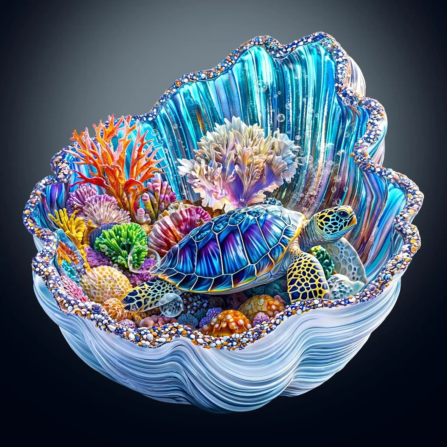 

Underwater World Wooden Jigsaw Puzzle for Adults, Unique Animal Shape 165pcs Christmas Thanksgiving Gifts