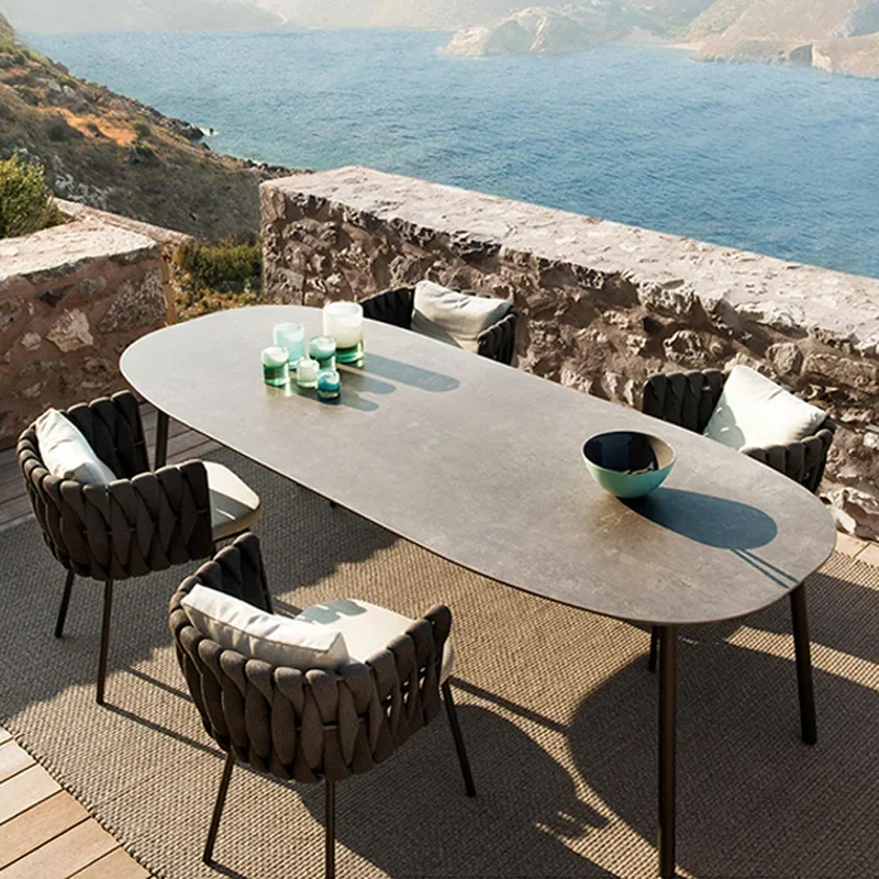 أريكة نورديك، طاولة قهوة، كرسي معلق، بسيط، حديث، روطان، إبداعي، فناء، حديقة، شرفة #2