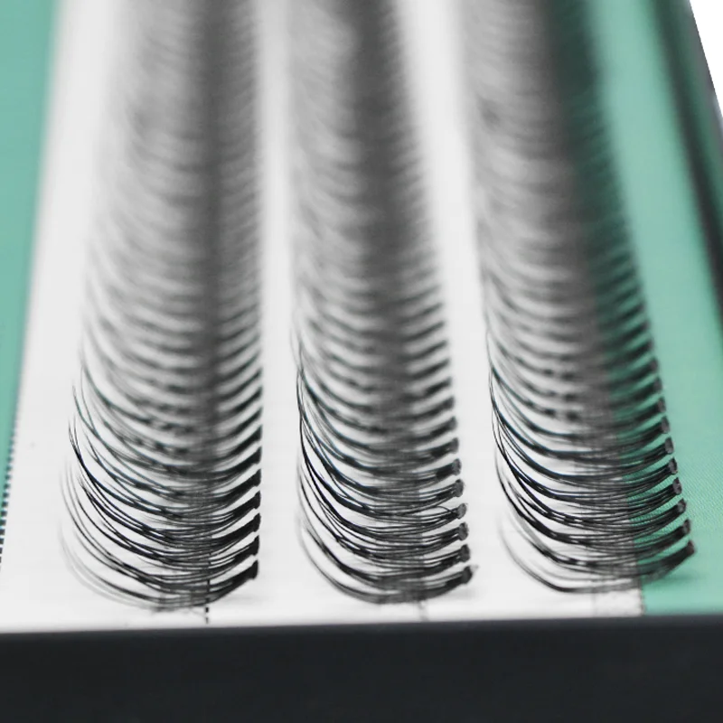 120 pacchi/scatola ciglia naturali a ventaglio coda di pesce di alta qualità seta ciglia finte C/D Curl coda di rondine mosca estensione ciglia Makeu