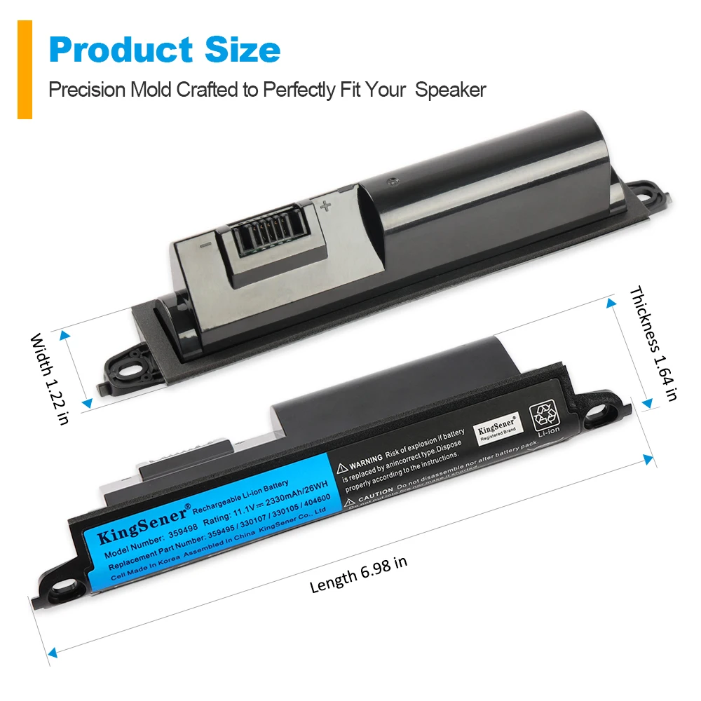 KingSener 359498 Battery For Bose SoundLink III 330107A 359495 330105 412540 414255 For soundlink Bluetooth Speaker II 404600