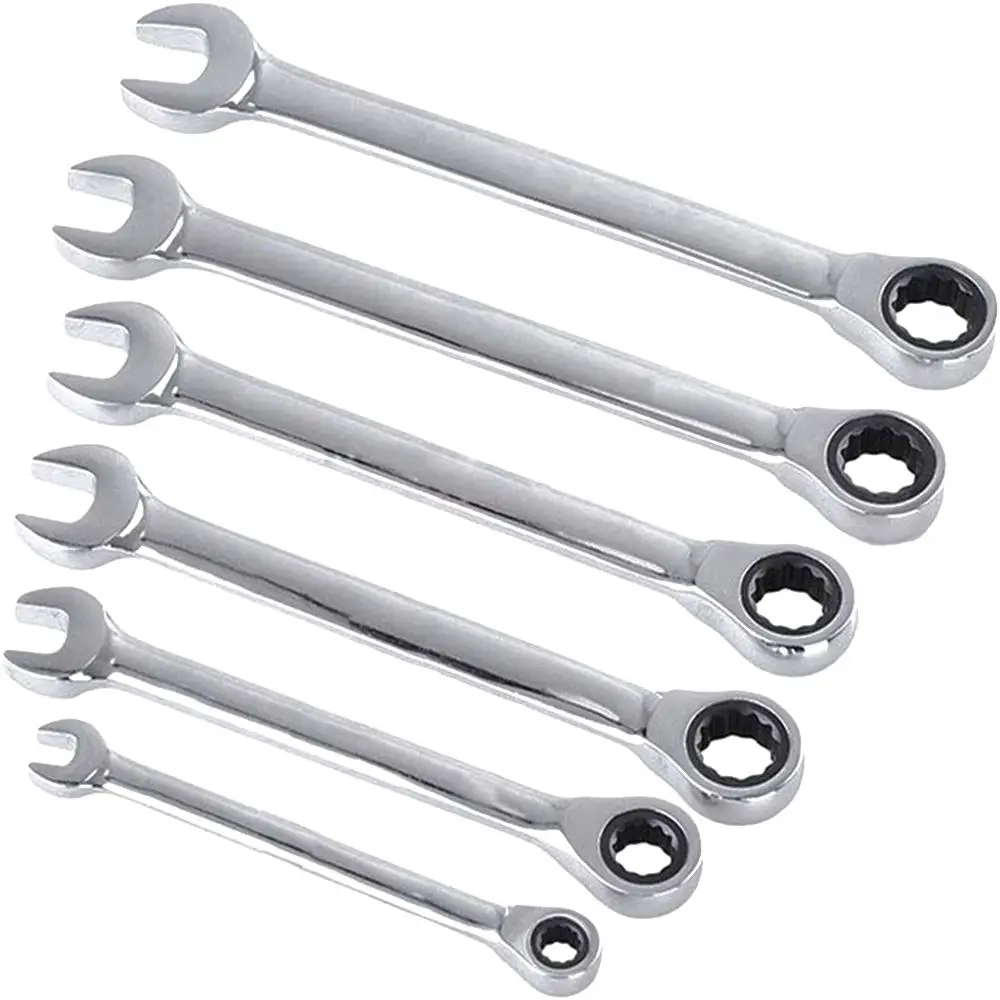 6mm-13mm Reversible Ratchet Wrench Ratcheting Socket Spanner Nut Tool Universal Wrench Car Repair Tool Set Wrench