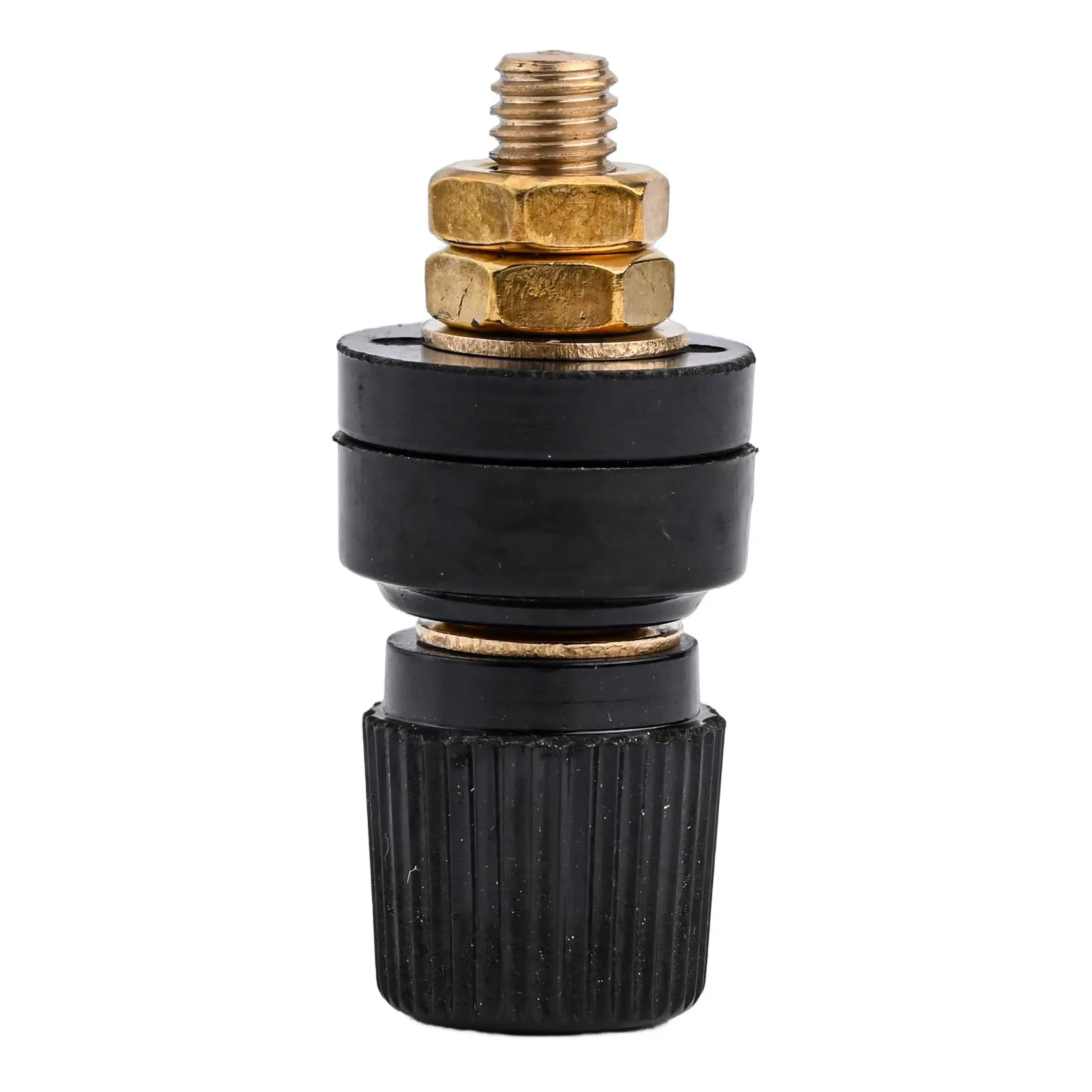 1x High Current Binding Post M6 Thread Screw Terminal 333 Type Brass Binding For Welding Machines Round Copper Terminal Post