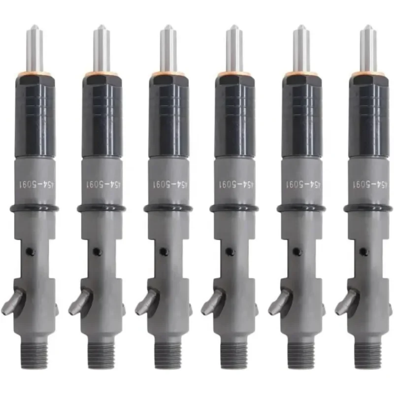 

Оригинальная форсунка дизельного топлива, 6 шт., 454-5091 4545091 для двигателя Caterpillar CAT C7.1 E320D2 E323D3, экскаватор 527 гусеничный Skidder