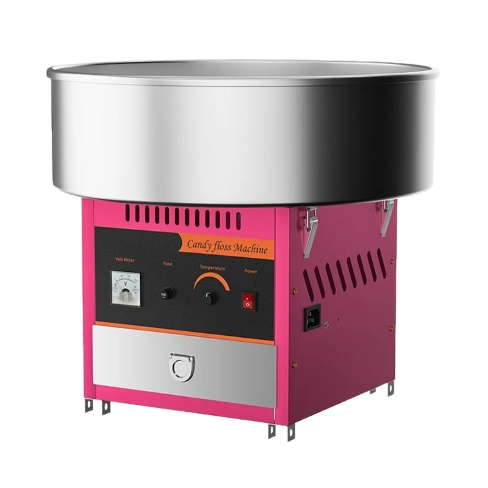 Automatic Electric Cotton Candy Machine, Commercial Candy Floss Maker with Stainless Steel Bowl for Carnival