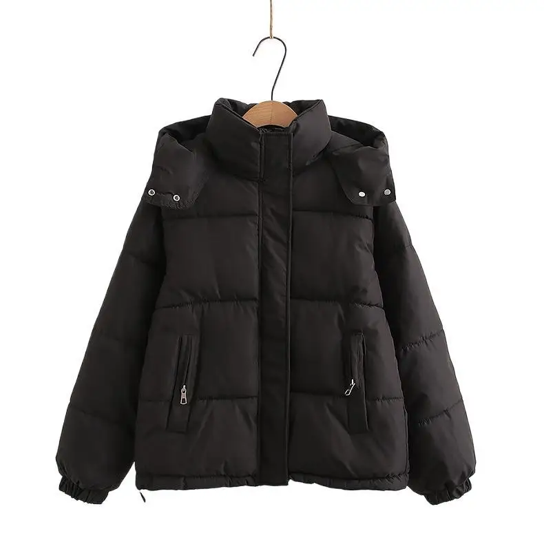 

[Готовый запас] Высококачественная женская зимняя толстая теплая хлопковая куртка, женские парки, женские короткие универсальные маленькие хлопковые куртки