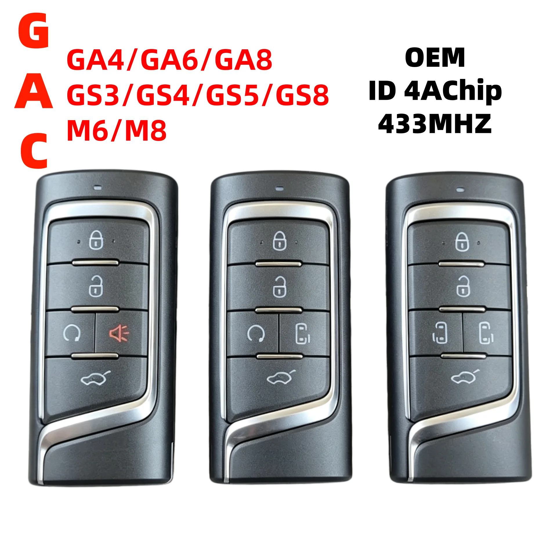 Suitable for the Addition of Trumpchi Smart Keys, Compatible with Ga4 Ga6 Ga8/Gs3 Gs4 Gs5 Gs8/M6 M8