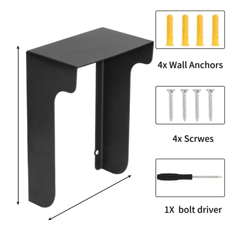 Doorbell Rain Cover Metal Non-Drilling Mounting Bracket For Video Doorbell Cover Bracket