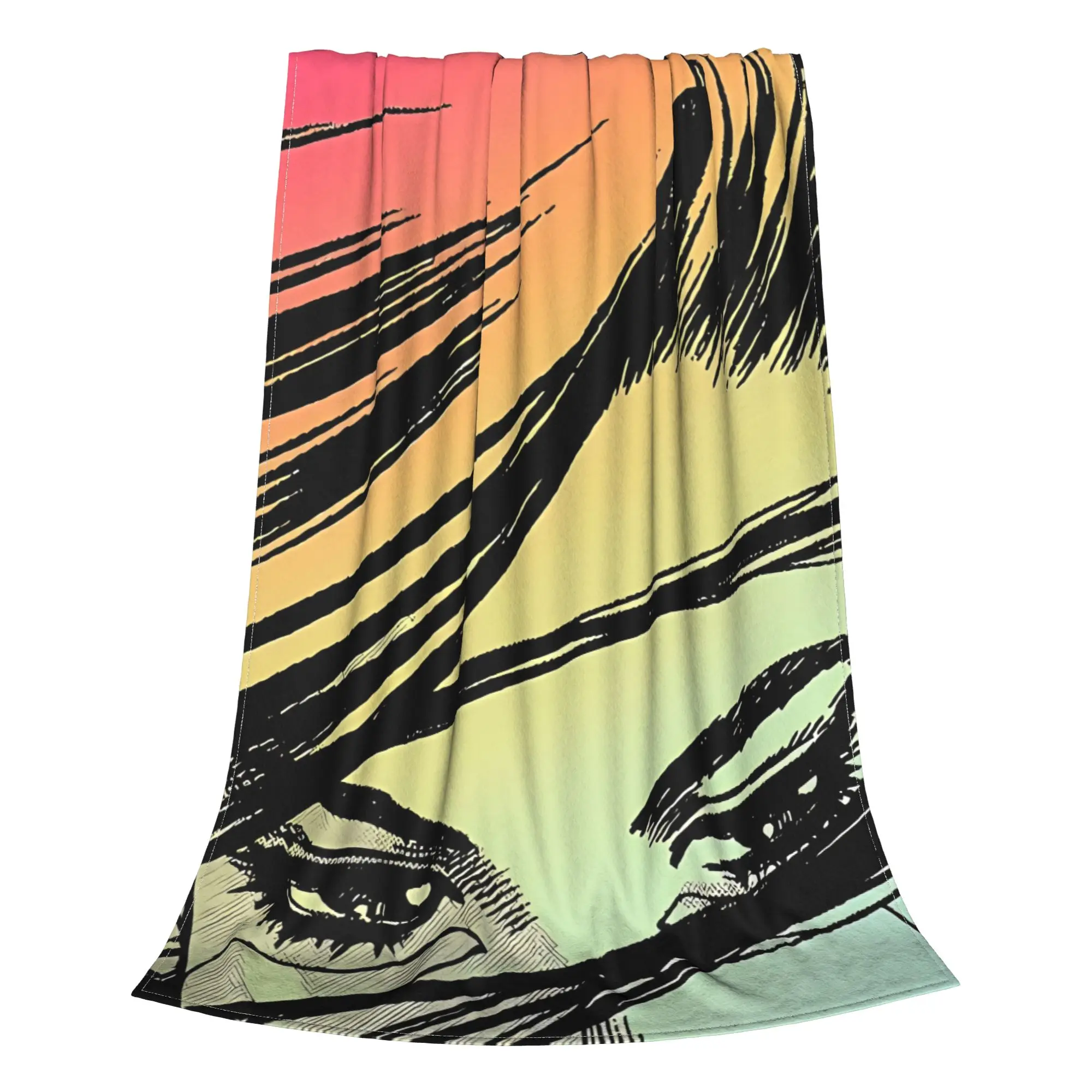 1PC Home Cutecore Hyper Future Battle Angel Alita Blanket Super Cosy Plush Home Living Room Sofa Halloween
