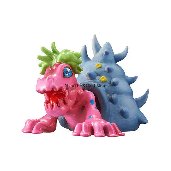 Original BANDAI Digimon Adventure Ver.8.0 Gashapon Toy Leomon Tokomon 20th Anniversary Capsule Action Figure Model Toys
