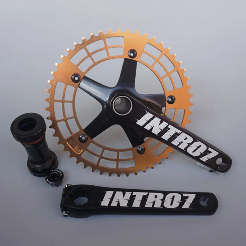 ピストクランク175mm INTRO7中空統合クランクセットピスト自転車チェーン51t 165