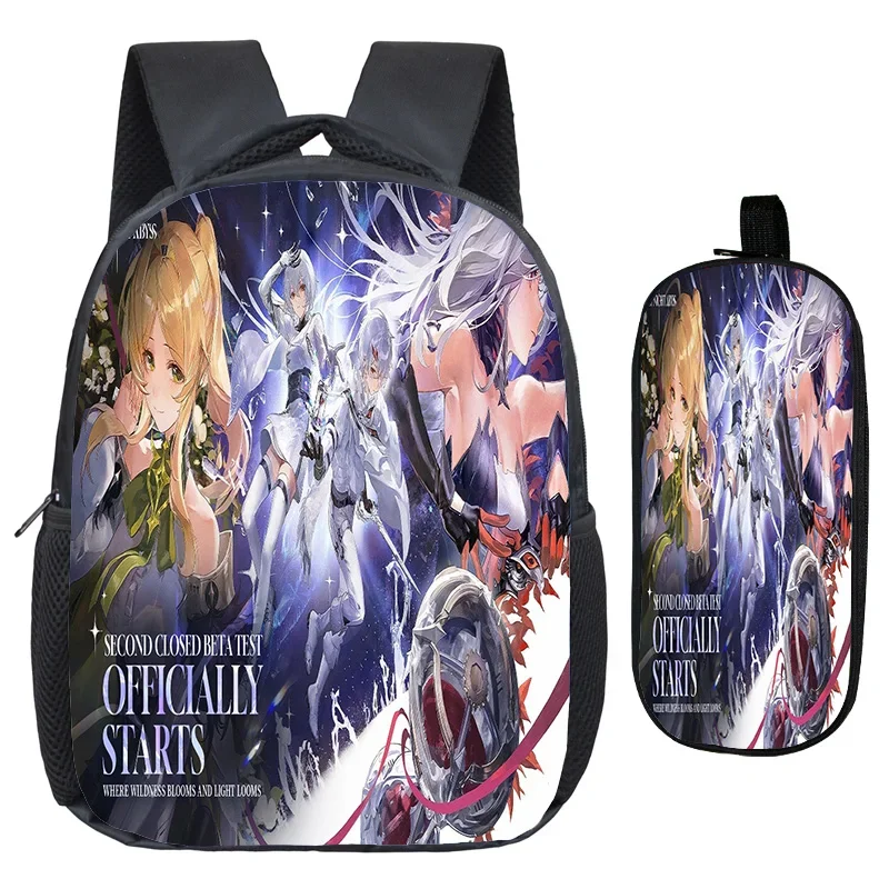 

Mochilas Duet Night Abyss 3D Game Pattern Backpack Pen Case 2pcs Child Casual Backpacks Student Can DIY Custom School Knapsack