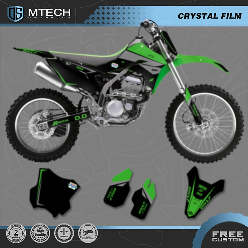 

DSMTECH графический фон, наклейки, наборы наклеек для Kawasaki KLX 300R 2020 2021 2022 2023 KLX 300R 001