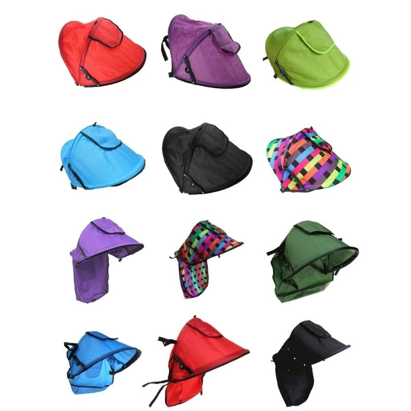 

Sitting/Lying- Sun Shade Baby Stroller Sunshield Shade Protections Hoods Canopy Cover Prams Stroller Accessories Durable G2TD