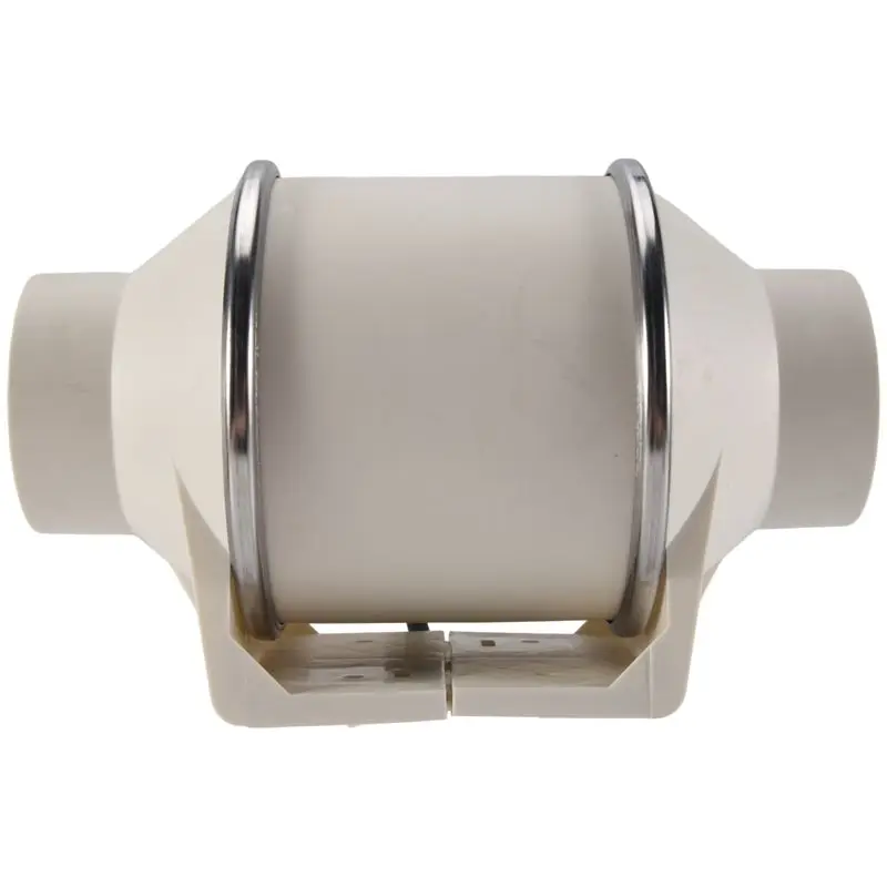 ABRN-35W Bathroom Pipe Conduit Fan Vent Room Exhaust Inline Fan Kitchen Air Diffuser Duct Fan Grow Tent Blower Fan EU Plug