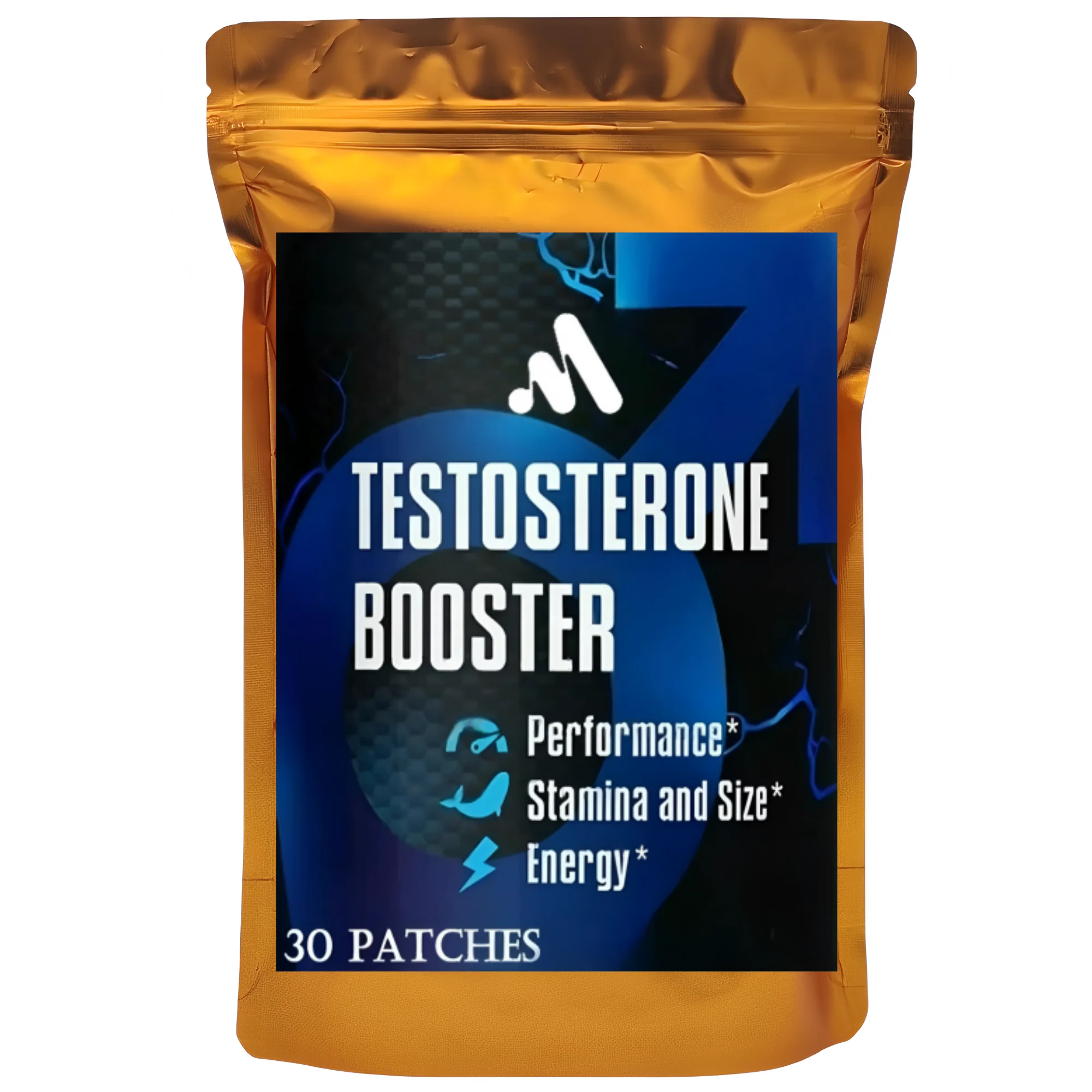 Male Enhancing Transdermal Patches - EXTREME MALE - Testosterone Booster for Men - 30 Patches