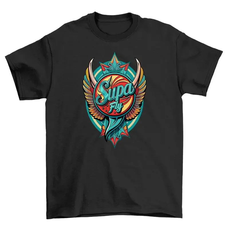 Retro_39 Fly High with this Retro Bird Wings T shirt 100 Cotton Funny Desig