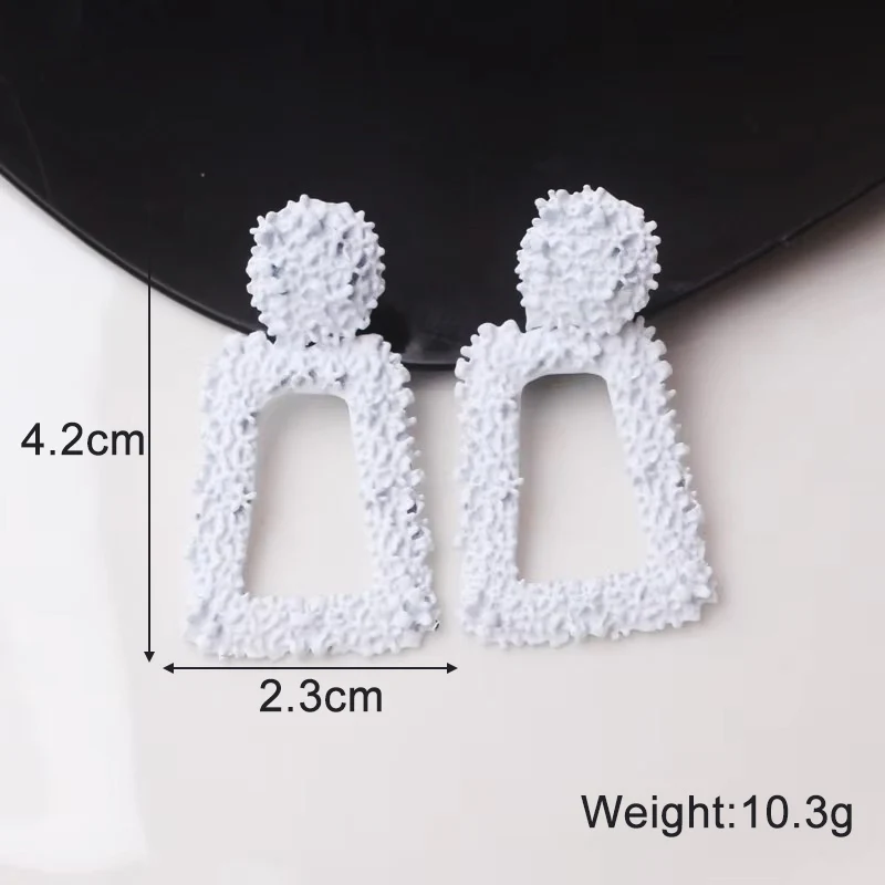 Trendy Neue Weiße Hängende Ohrringe für Frauen Transluzente Acryl Blume Baumeln Ohrringe Strass Imitation Perle Ohr Schmuck – Detail 33