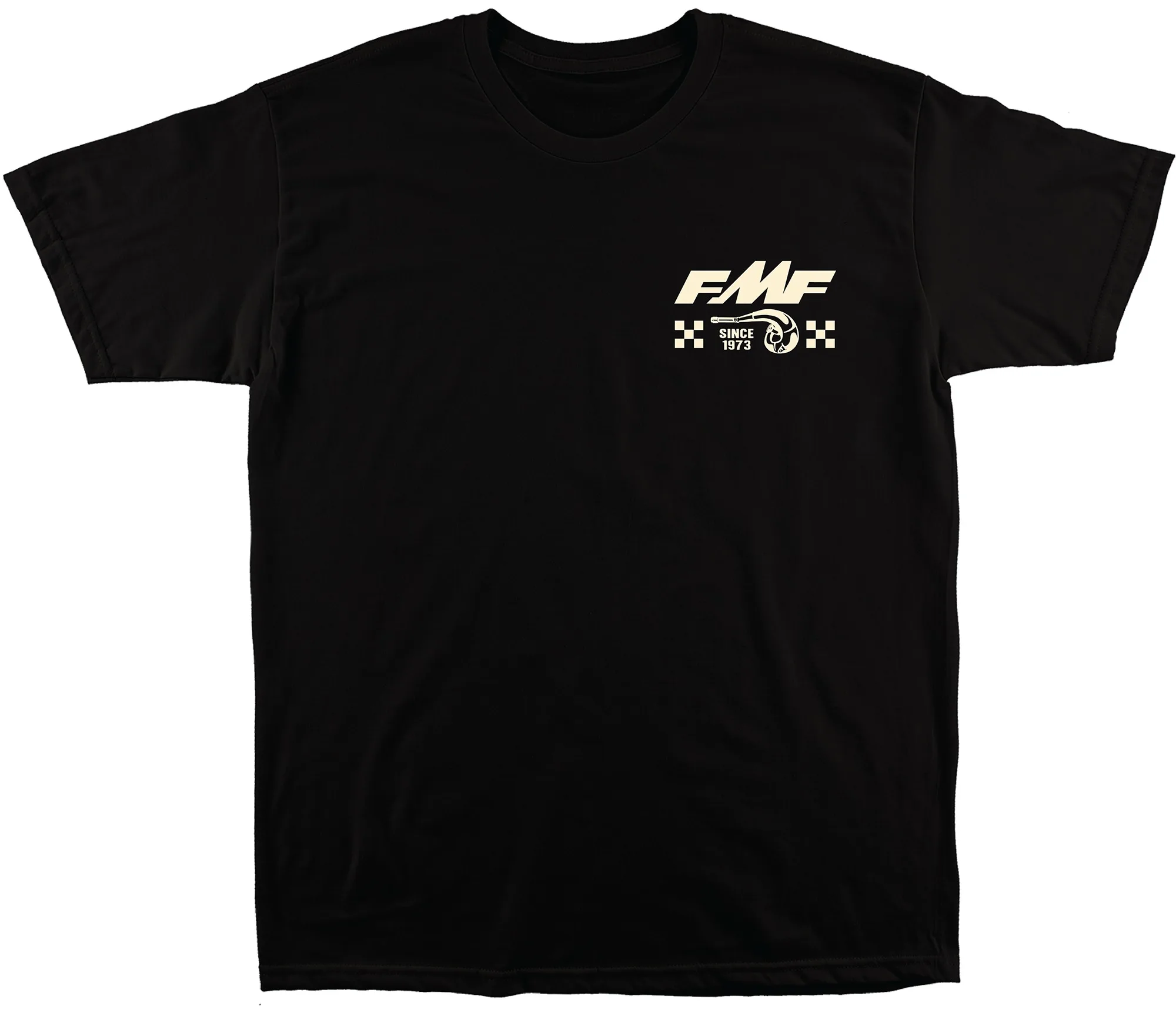 Klassisches Good Time Crew FMF Racing 1973 Offroad-Motorrad-Auspuff-Marken-Grafik-T-Shirt aus Baumwolle für Herren und Damen, Streetwear-T-Shirt – Detail 3