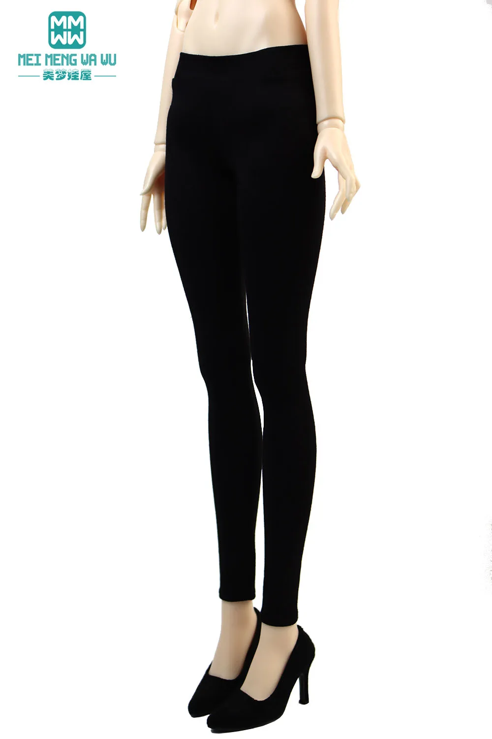 Fit 1/3 1/4 BJD Doll Clothes DD SD Toy Ball Joint Doll Accessories Fashion Leggings Black Gray White Trousers Girls Gift