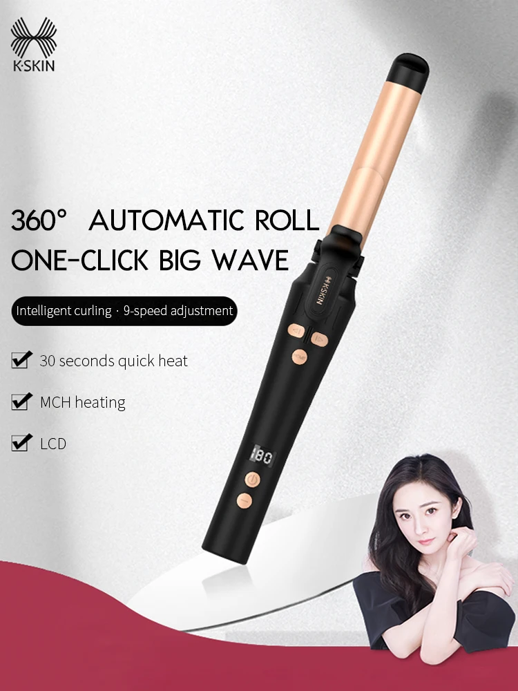 

New Upgrade Automatic Curly Hair Styling Roller Iron Volumizing Every Time With Shape Design