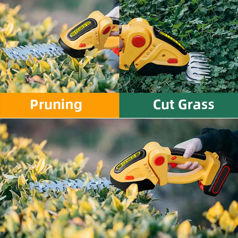 24V 2 in 1 Electric Hedge Trimmer Lawn Mower Garden Bush Scissors Grass Scissors Garden Tools for Makita Battery No Battery