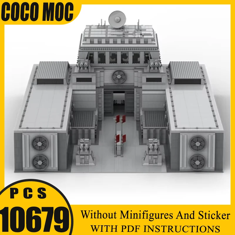 Moc Building Bricks Star Movie Series Complete Military Base Expansion Model Building ConstrustionToy Technology Modular Blocks