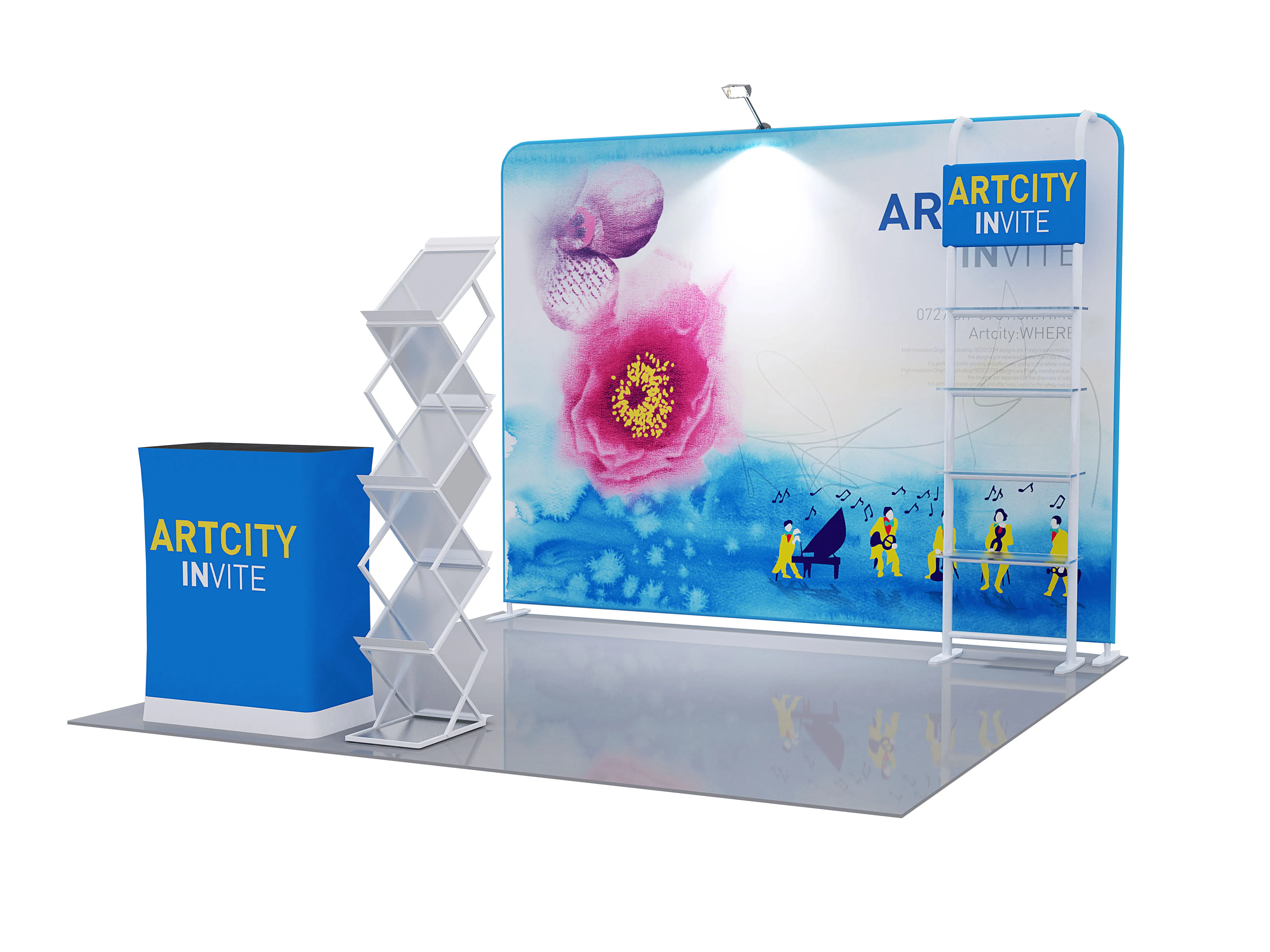 Fashionable 10x10 Aluminum Portable Exhibition Booth