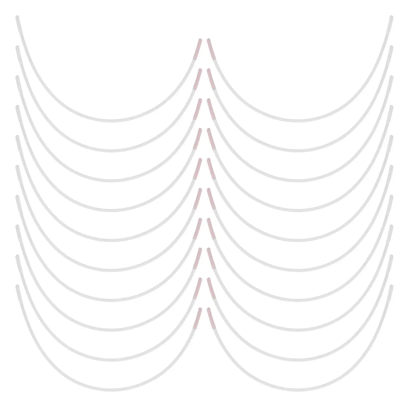 

10 Pairs Bra Underwire Replacement Underwire Repair Sturdy Bra Supporter Rings Sewing Supplies for Bra Shaping Women Underwire