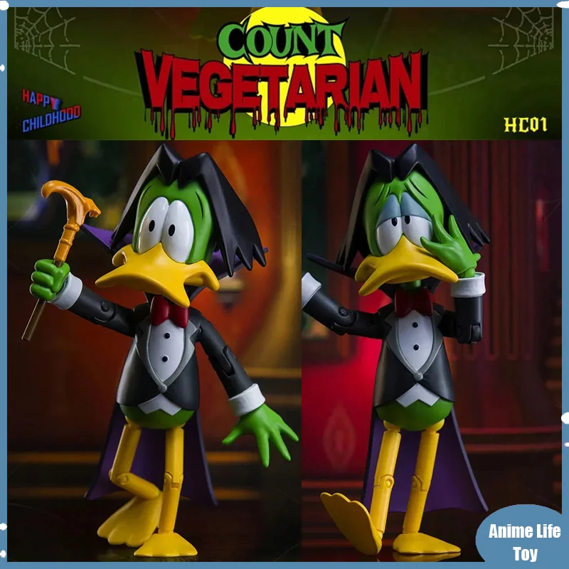 

New HAPPY CHILDHOOD Count Duckula Figure VEGETARIAN COUNT SHF Action Figure Toy Moving Model Collecto Gift In Stock