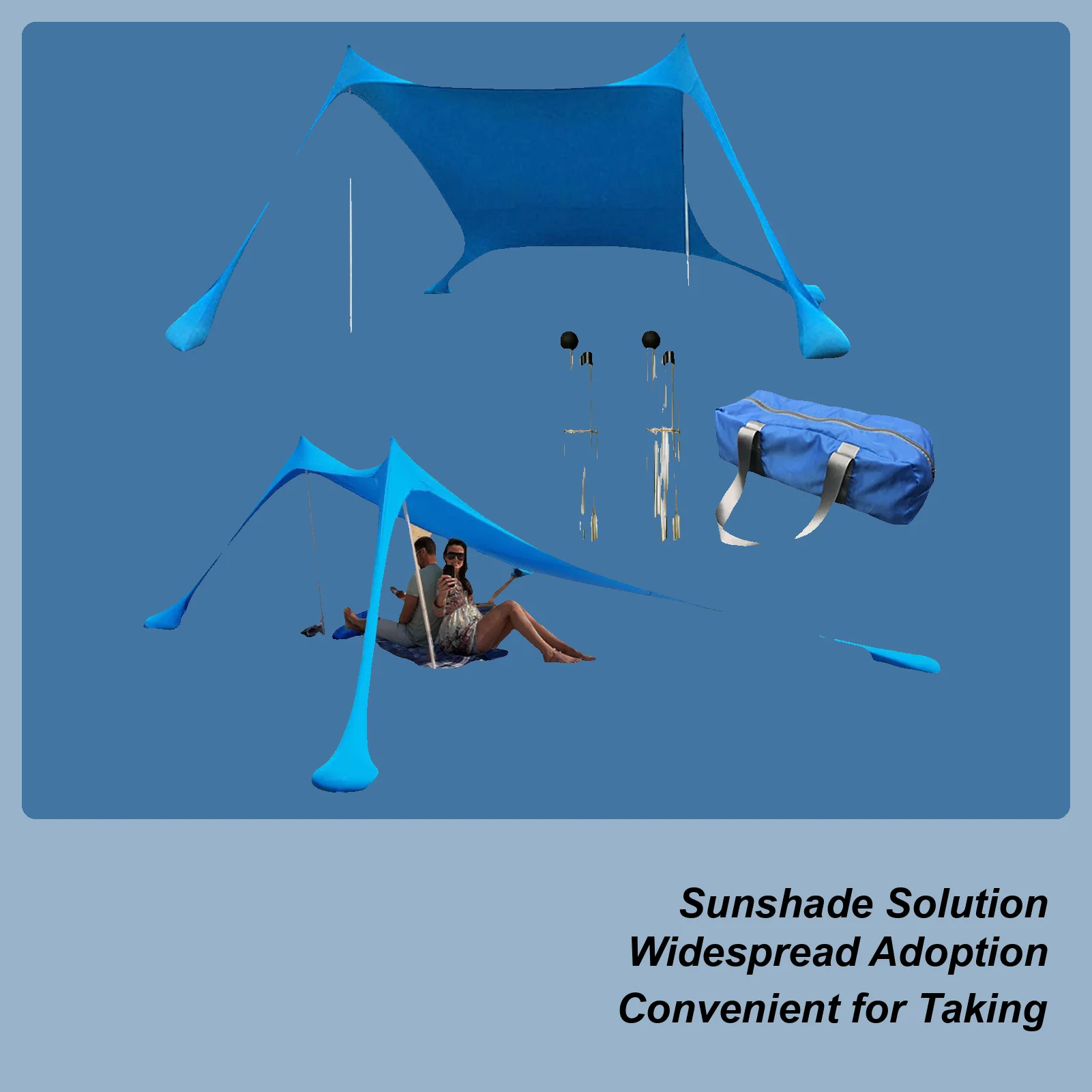 

Outdoor Beach Tent Sun Shelter with bag Camping Shades Tents Canopy garden house Camping supplies Family Tent Sun Shelter