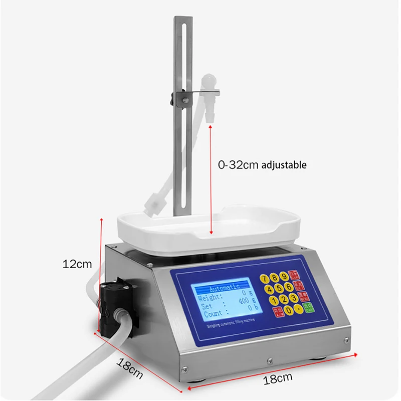 ماكينة حشو السائل لزيت شرب الماء عصير النبيذ وزنها مضخة الحجاب الحاجز 10 مللي-3000 مللي مقياس إلكتروني csy-3200
